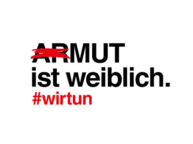 Armut ist weiblich.#wirtun