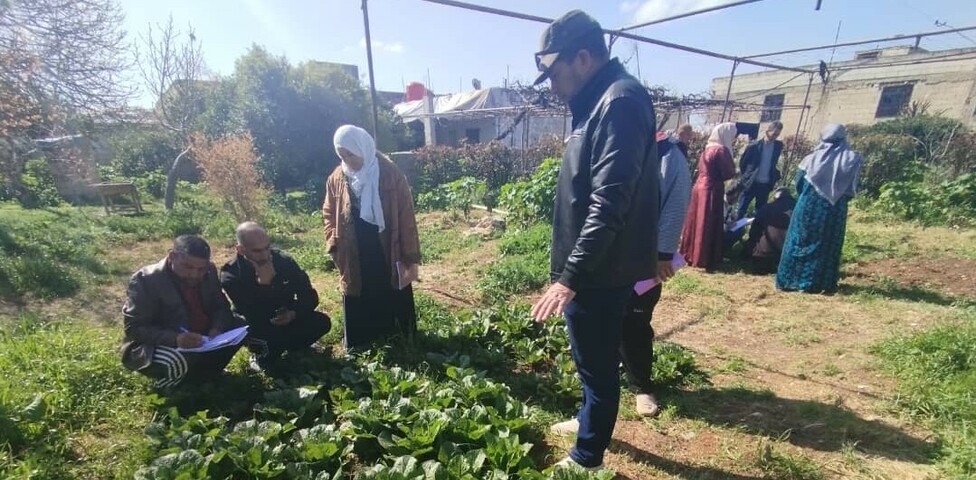 Syrische Bauern beim Arbeiten